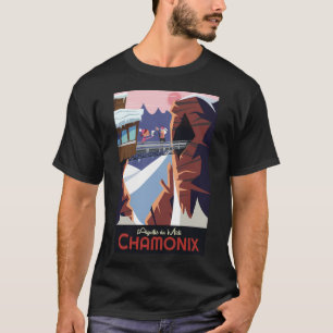 Camiseta Cartaz de Chamonix L'Aiguille Du Midi
