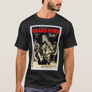 Camiseta Cartaz de concerto do Grand Funk.