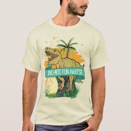 CAMISETA CARTAZ DE DINOSSAURO