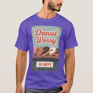 Camiseta Cartaz de Donut Vintage Arte de Parede de Sobremes