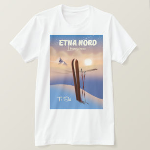 Camiseta Cartaz de esqui Etna Nord Linguaglossa