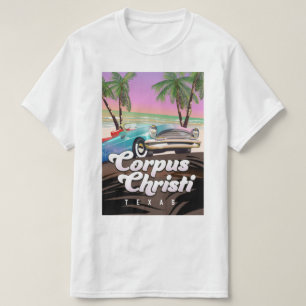 Camiseta cartaz de férias Corpus Christi Texas