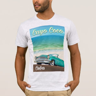 Camiseta Cartaz de férias cubano Cayo Coco