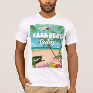 Camiseta Cartaz de férias de praia cubana de Varadero