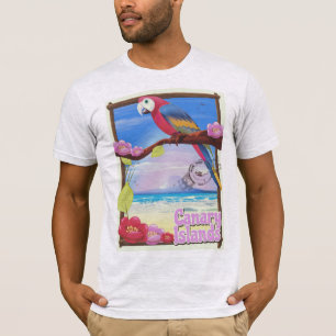 Camiseta Cartaz de férias de verão nas Ilhas Canárias