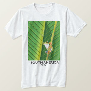 Camiseta Cartaz de férias do sapo-árvore da América do Sul