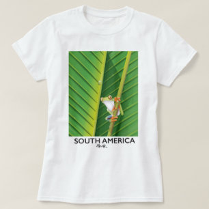 Camiseta Cartaz de férias do sapo-árvore da América do Sul