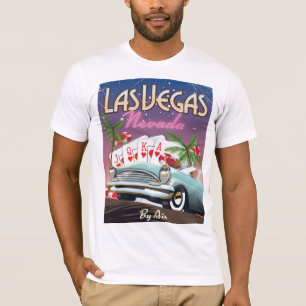 Camiseta cartaz de férias estilo vintage de Las Vegas