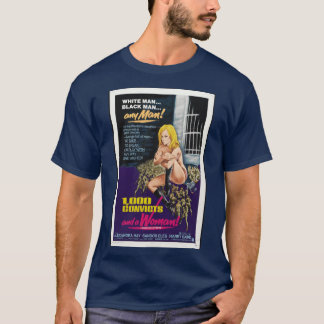 Camiseta Cartaz de filme antigo de 1971 1000 Condenados E U
