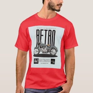 Camiseta Cartaz de motocicleta retrô amigo