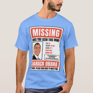 Camiseta Cartaz de Obama Desaparecido Antitee
