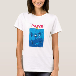 Camiseta Cartaz de paródia de filme de terror Paws