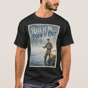 Camiseta Cartaz de Pesca BASS Estilo Vintage