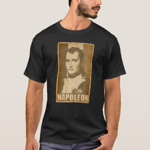 Camiseta Cartaz de Propaganda Rasgado de Napoleão Bonaparte