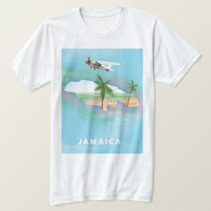Camiseta Cartaz de viagem antigo da Jamaica