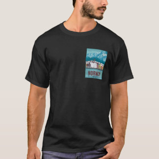 Camiseta Cartaz de Viagem Bergen Noruega