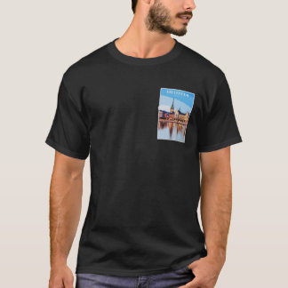 Camiseta Cartaz de Viagem de Estocolmo Suécia