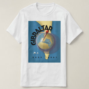 Camiseta cartaz de viagem de Gibraltar