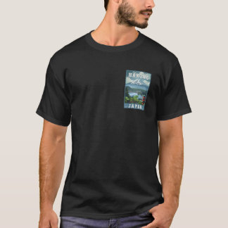 Camiseta Cartaz de Viagem de Hakone Japão
