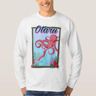 Camiseta Cartaz de viagem de Lula Otaru Japão