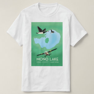 Camiseta Cartaz de viagem do Mono Lake, Condado de Mono, Ca
