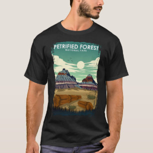 Camiseta Cartaz de Viagem do Parque Nacional da Floresta Pe