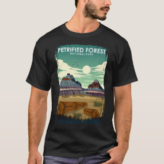 Camiseta Cartaz de Viagem do Parque Nacional da Floresta Pe
