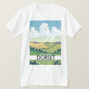 Camiseta cartaz de viagem Dorset Inglaterra
