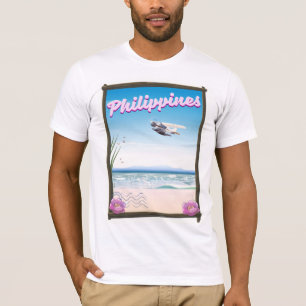 Camiseta cartaz de viagem Filipinas