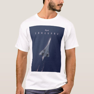 Camiseta Cartaz de viagem Fly The Concorde