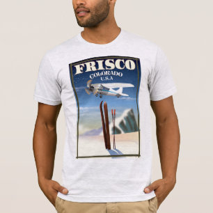 Camiseta Cartaz de viagem Frisco Colorado EUA