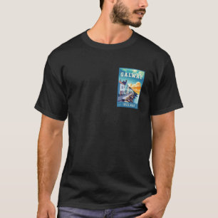 Camiseta Cartaz de Viagem Galway Irlanda