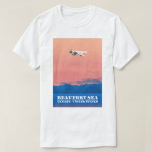 Camiseta Cartaz de viagem Mar de Beaufort Canadá EUA