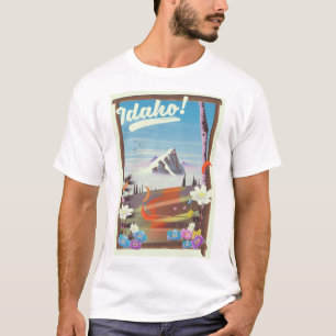 Camiseta cartaz de viagem paisagem Idaho!
