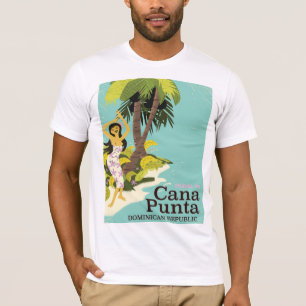 Camiseta cartaz de viagem Punta Cana República Dominicana
