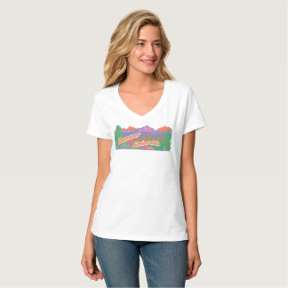 Camiseta Cartaz de Viagem Retro Vintage Denver Colorado — R