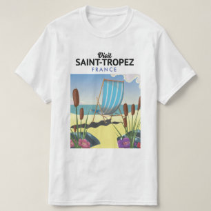 Camiseta Cartaz de viagem Saint-Tropez França 