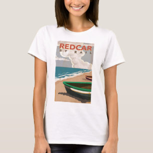 Camiseta Cartaz de viagem vintage de Redcar
