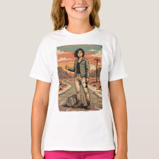 Camiseta Cartaz de Viagem Vintage Estética Nowhere & Everyw
