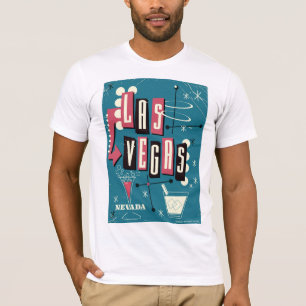 Camiseta Cartaz de viagem vintage Las Vegas casamento nevad