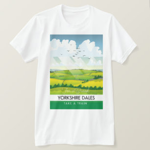 Camiseta Cartaz de viagem Yorkshire Dales.