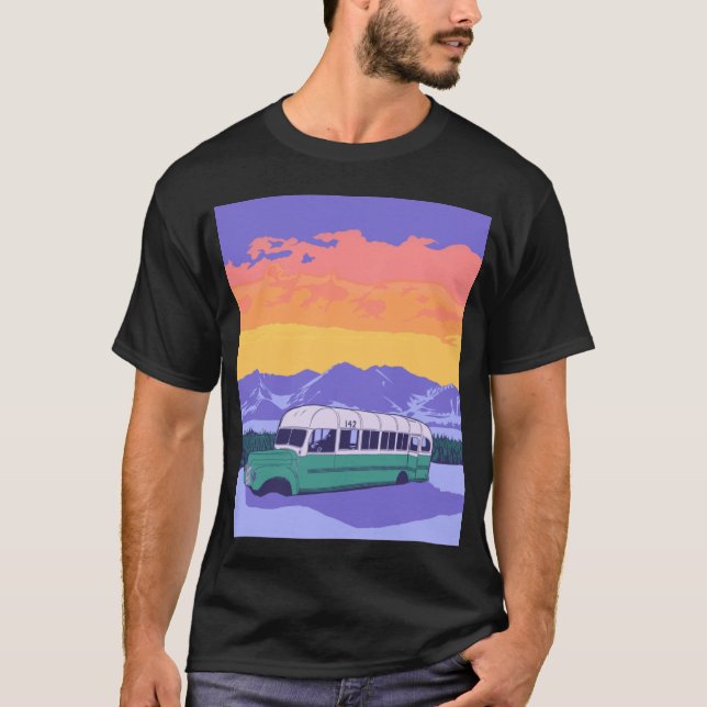 Camiseta Cartaz do Ônibus 142 (Frente)