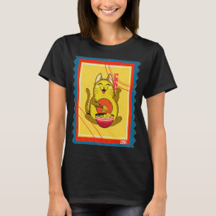 Camiseta Cartaz do PoStage Tortilla Cat Avocado