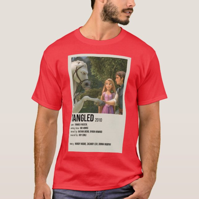 Camiseta Cartaz do Tangled 2010 (Frente)