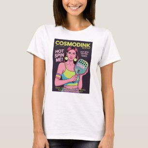 Camiseta Cartaz Engraçado de Pickleball Hot Spin Me