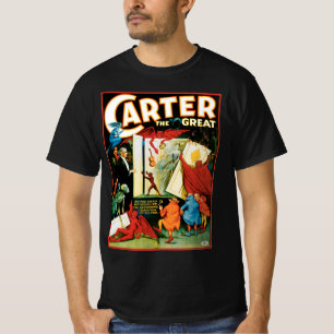 Camiseta Cartaz Mágico Antigo, Mágico Carter o Grande
