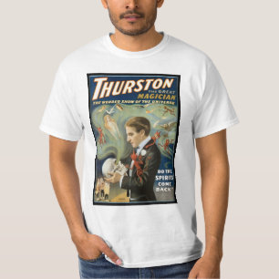 Camiseta Cartaz Mágico Antigo, Thurston, O Grande Mágico