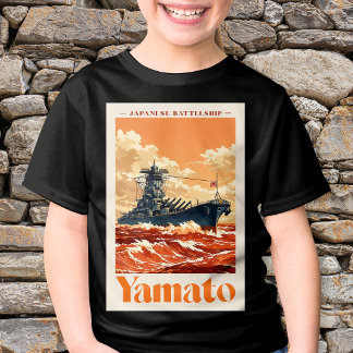 Camiseta Cartaz Marítimo Vintage do Couraçado Japonês Yamat