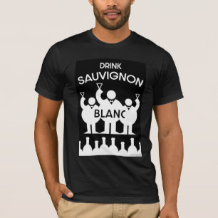 Camiseta Cartaz para Bebedor de Vinho Sauvignon Blanc