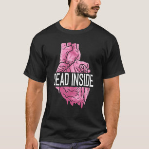 Camiseta Cartaz quebrado Emo do Coração Humano Anatômico do